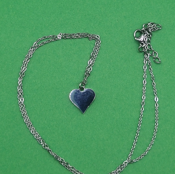 Silver heart necklace - Picture 6 of 8